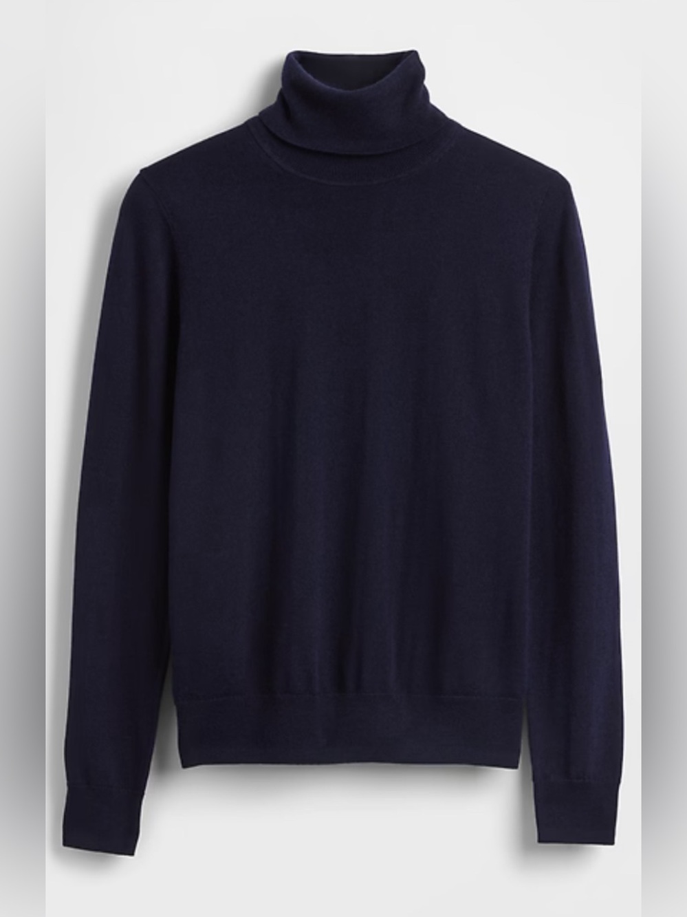 Women’s Gap Black Soft Extra Fine Merino Wool Turtleneck Sweater Size M NWT